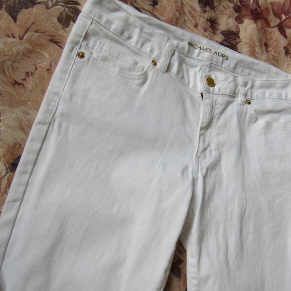 Michael Kors Women Jeans, White, sz.8, cotton - Picture 2 of 5